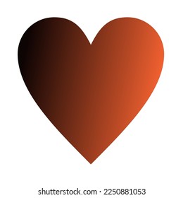Diseño de vectores de arte gradiente de amor