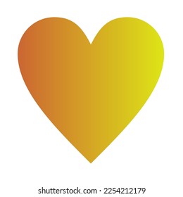 Diseño de vectores de arte gradiente de amor