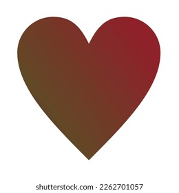 Diseño de vectores de arte gradiente de amor