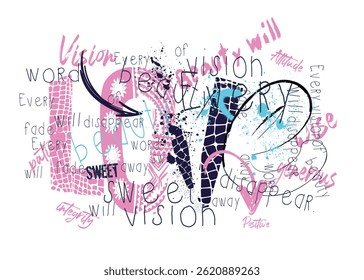 love graffiti slogan print with spray, Urban typography hipster street art for T shirt,  typography slogan grunge, Urban street art graffiti slogan print, t shirt graphics vintage. love graffiti sloga