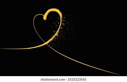 love graffiti slogan print Tee, All you need is love quote with gold glitter textured heart, t shirt graphics print vector, T shirt graphics slogan print.eps
