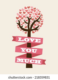love graphic design , vector illustration
