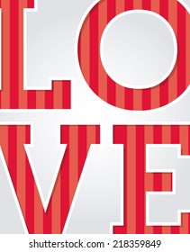 love graphic design , vector illustration