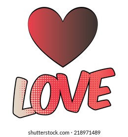 love graphic design , vector illustration