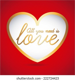 love graphic design , vector illustration