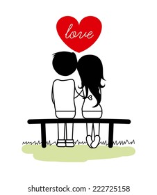 love graphic design , vector illustration