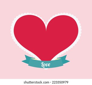 love graphic design , vector illustration