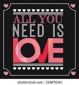 love graphic design , vector illustration
