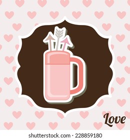 love graphic design , vector illustration
