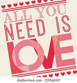love graphic design , vector illustration