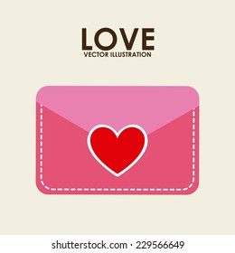 love graphic design , vector illustration