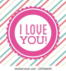 love graphic design , vector illustration