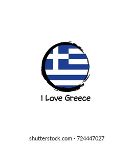 I love Greece-vector