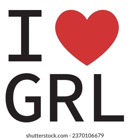 Me encanta el vector de tipografía de Groenlandia