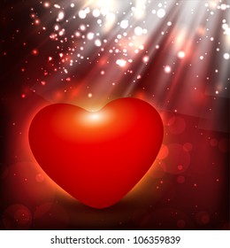 Love greeting card with place for your text. EPS 10.