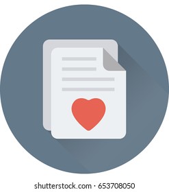 Love Greeting Vector Icon