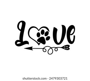 Love, Groovy Dog Mom, Pet Mom fur mom Cute Dog quotes cut files, Funny Dog Quotes Designs