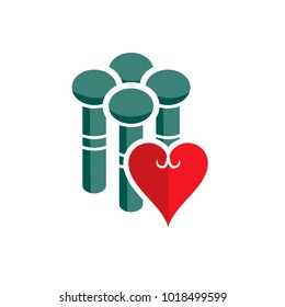 Love Group Logo Icon Design