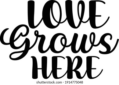 Love Grows Here, Spring Vector