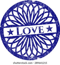 Love grunge seal