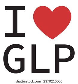 I love Guadeloupe typography vector