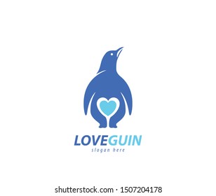 Love Guin Penguin logo sign