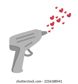 Ilustración vectorial de arma de amor adecuada para el diseño de un momento especial como el día de San Valentín, el día de la madre, el día de la mujer, fiesta de boda, diseño de invitación, etc.