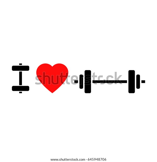 Download Love Gym Vector Icon Stock Vector (Royalty Free) 645948706
