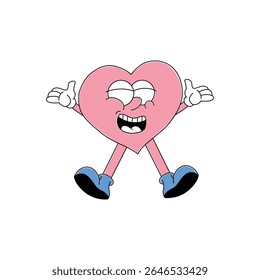 love haha character vector color illustration