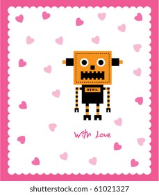love halloween monster robot