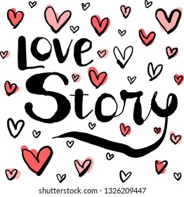 love hand drawn