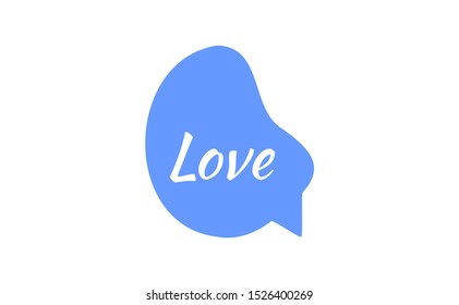 Love Hand drawn Colorful speech set of  bubbles and doodles with dialog words in vector format of bubbles speech doodle set. Speak doodle icon hand writing isolated vector.