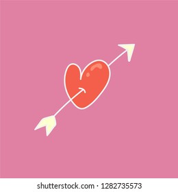 love hand drawn icon. doodle valentinevector illustration. editable 