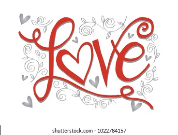 Love hand drawn lettering