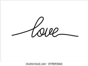 love hand drawn vector art design