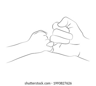 love hand gesture couple line art