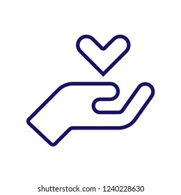 Love hand icon