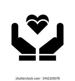 love hand icon or logo isolated sign symbol vector illustration - high quality black style vector icons
