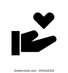 love hand icon or logo isolated sign symbol vector illustration - high quality black style vector icons
