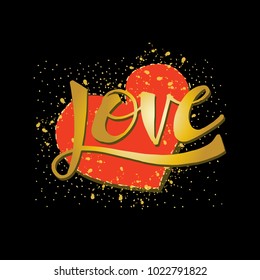 Love hand lettering