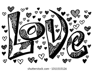 Love Hand lettering
