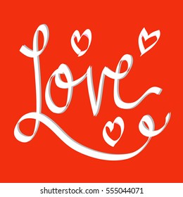 Love hand lettering 