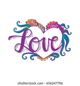 Love hand lettering