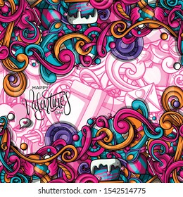 Love hand lettering and doodles elements background. Vector illustration