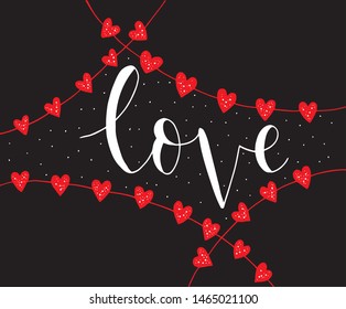 Love Hand lettering Handmade calligraphy