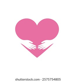 Love hand logo icon and symbol vector icon