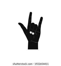 Love hand sign vector graphics