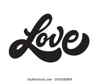 Love the hand-held brush calligraphy. Vector illustration of EPS10.