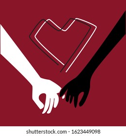  love hands illustration vector art design