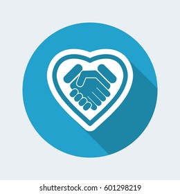 Love handshake